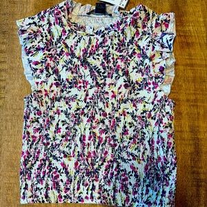New with tags French connection  floral blouse.